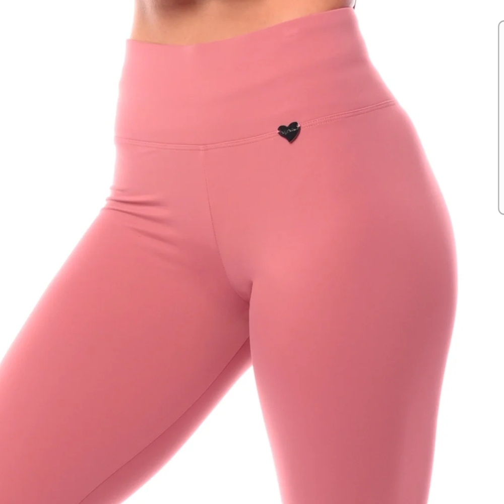 Cute Booty Lounge Pink Leggings High-Waisted Seamless